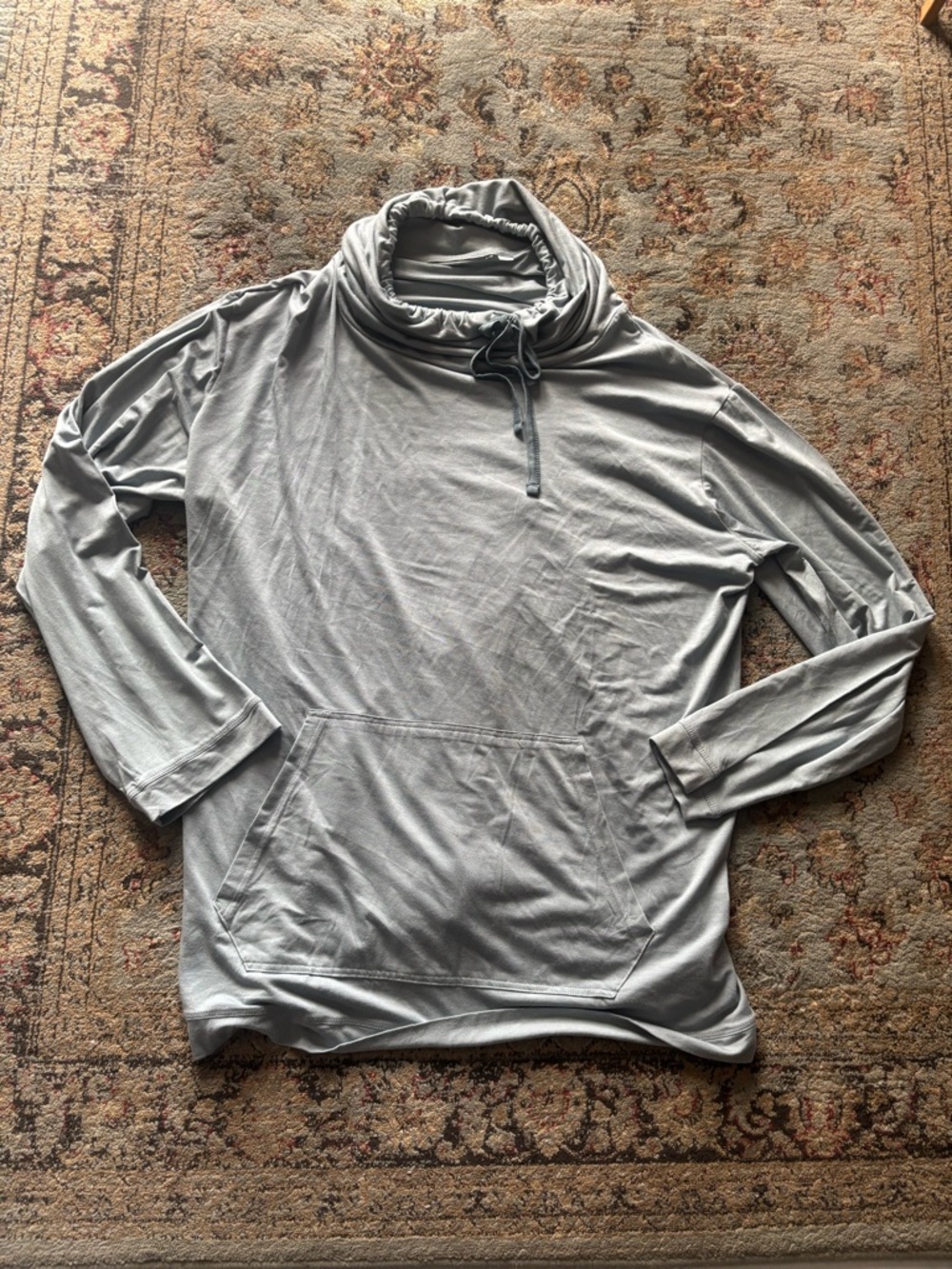 Modal Blend Eco Friendly Light Gray Turtleneck Super Soft Pullover Sweater